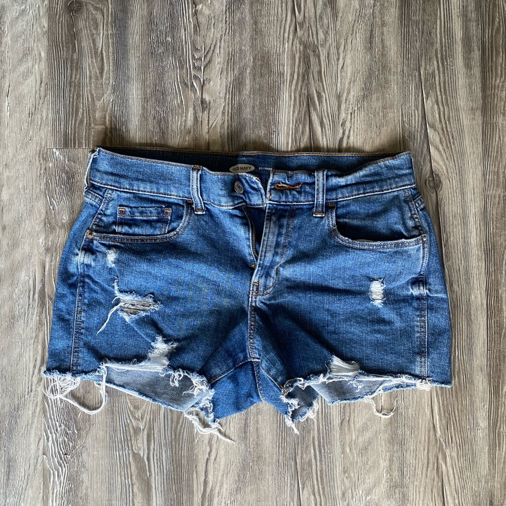 Distressed Denim Women Shorts
